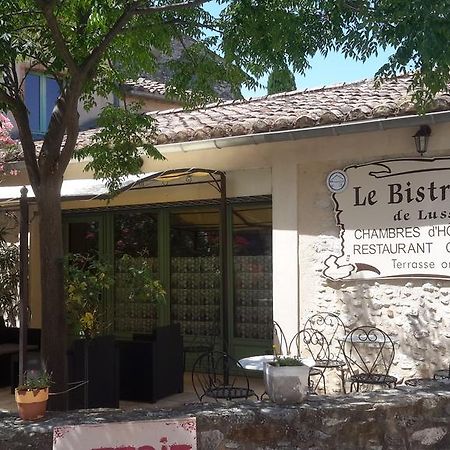 Auberge Le Bistrot De Lussan Lussan  Exteriör bild